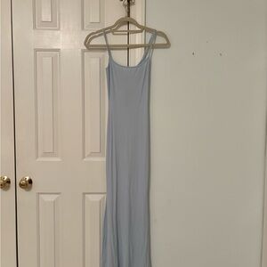 SKIMS Light Blue Maxi Slip Dress